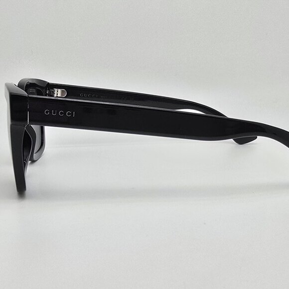 Gucci GG0001SN 001 Black Frame Black Lens Sunglasses w/ Case Italy 52-21-145 - Picture 7 of 16
